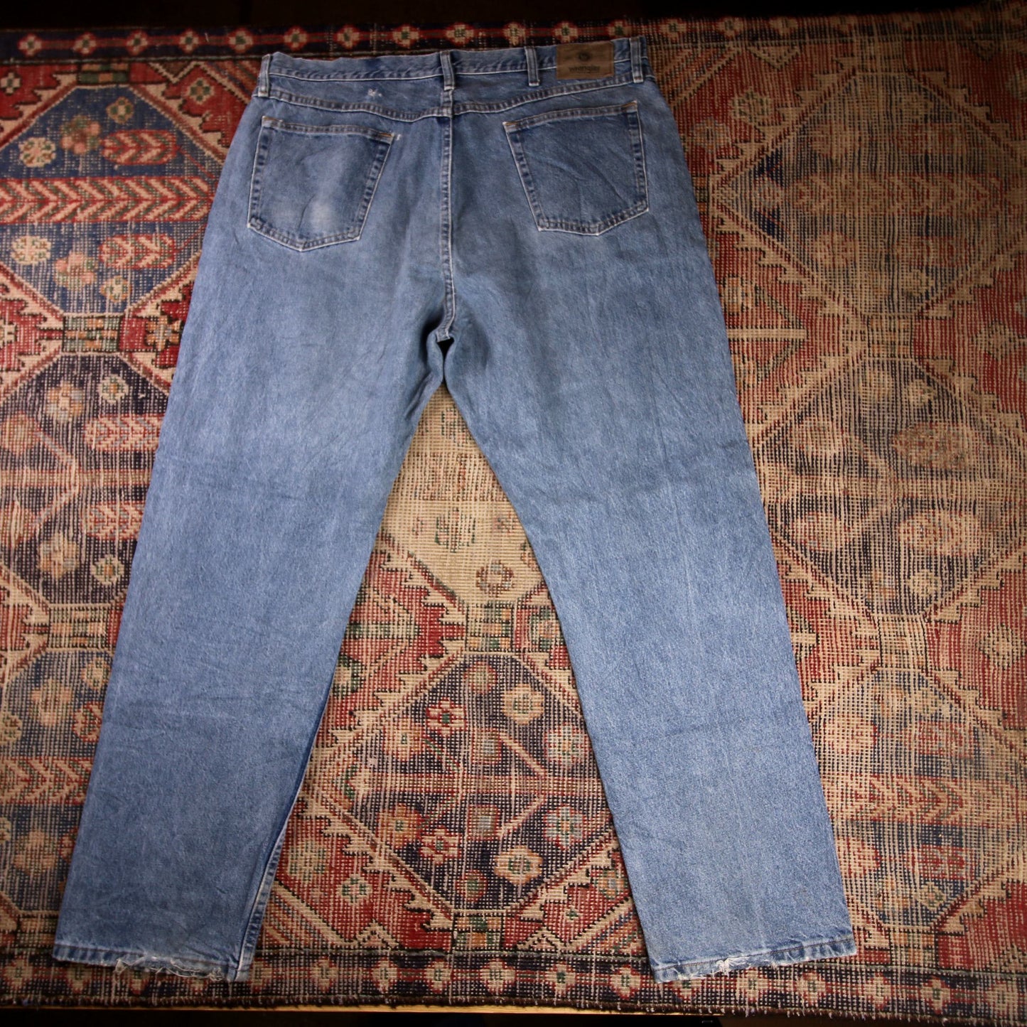Wrangler W40 L31 Straight Leg Blue Denim Jeans