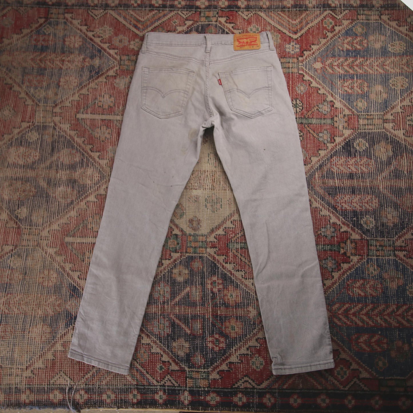 Levi's 511 W32 L28 Slim Fit Grey Denim Jeans