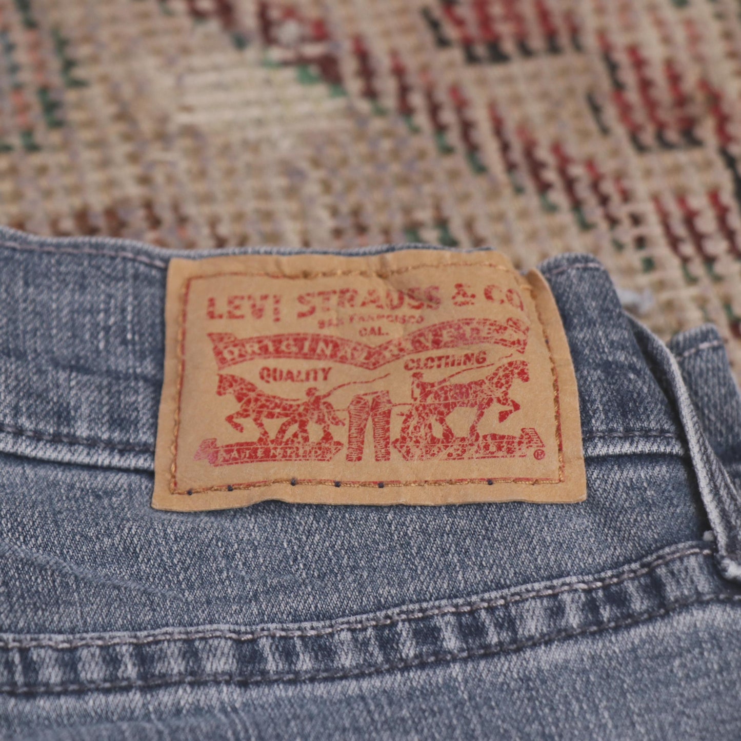 Levi's 505 W28 L31 Straight Leg Regular Fit Blue Denim Jeans