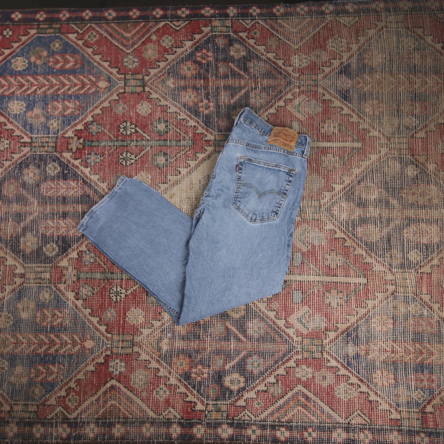 Levi's 559 W34 L26 Straight Leg Relaxed Fit Blue Denim Jeans