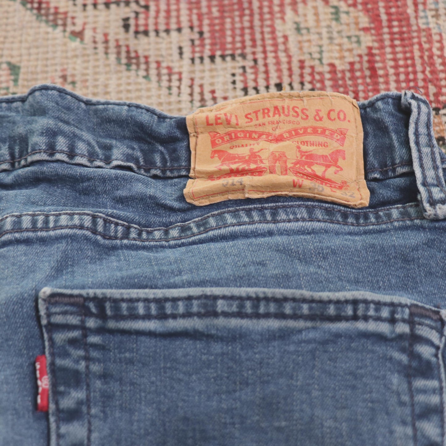 Levi's 514 W34 L30 Straight Leg Blue Denim Jeans