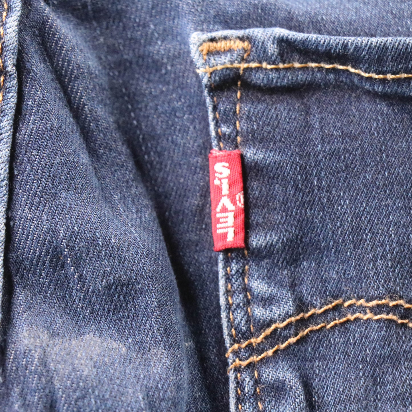Levi's 711 Red Tab W28 L32 Skinny Blue Denim Jeans