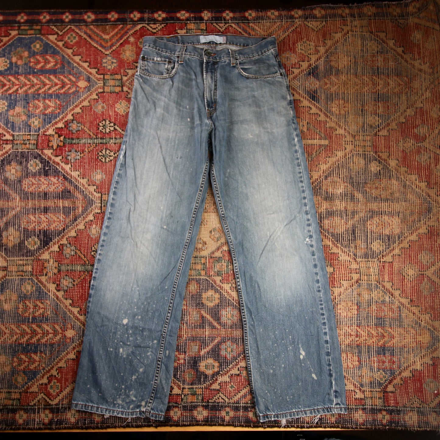 Levi's 505 W32 L31 Straight Leg Regular Fit Blue Denim Jeans