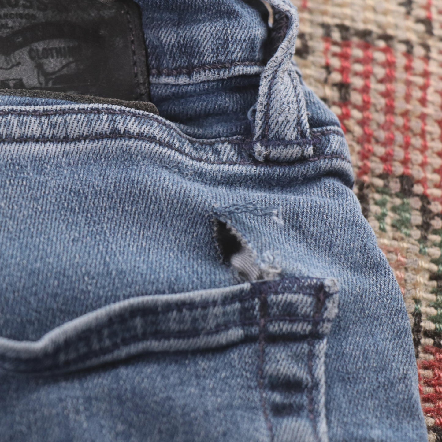 Levi's 511 Red Tab W32 L29 Slim Fit Blue Denim Jeans