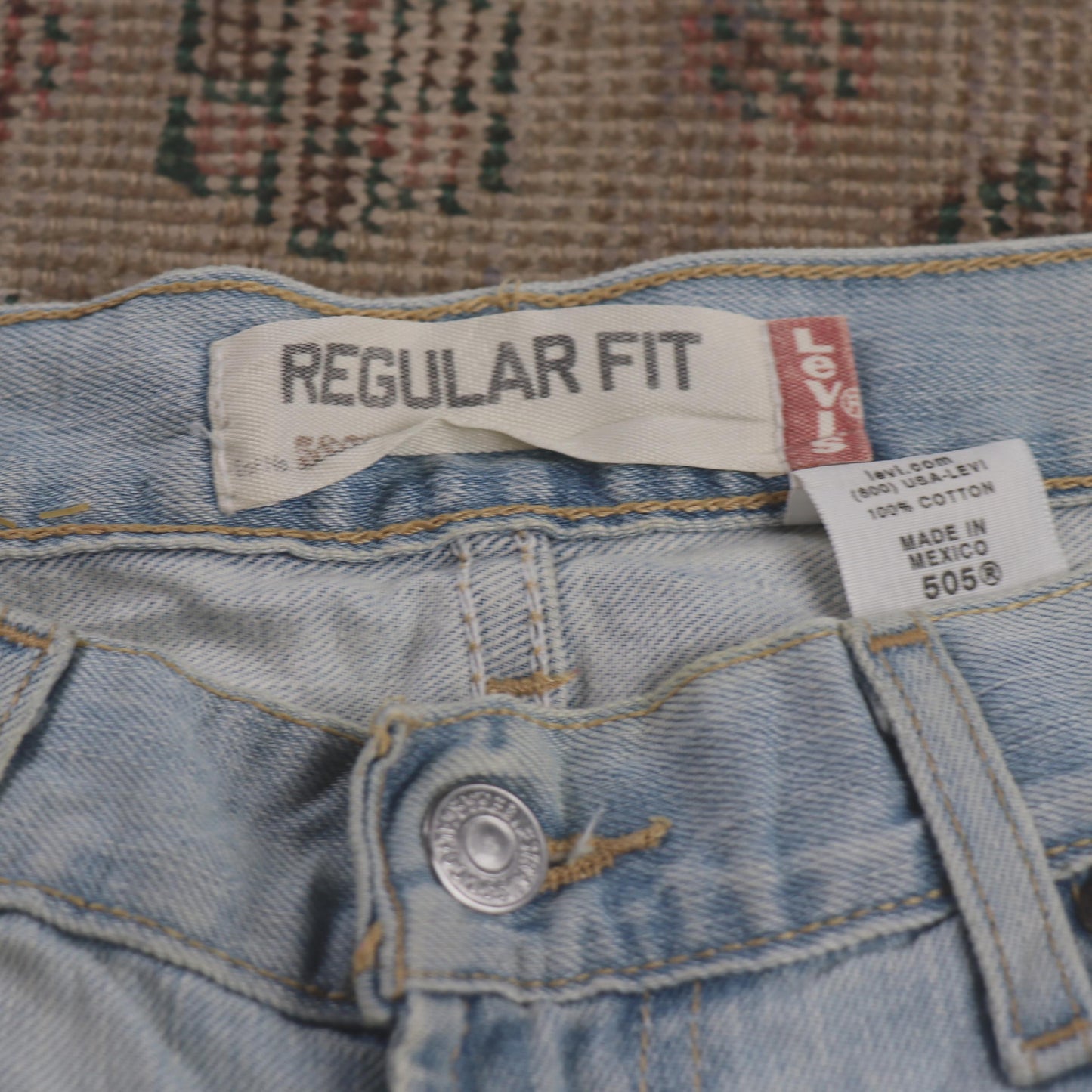 Levi's 505 W30 L32 Straight Leg Regular Fit Blue Denim Jeans
