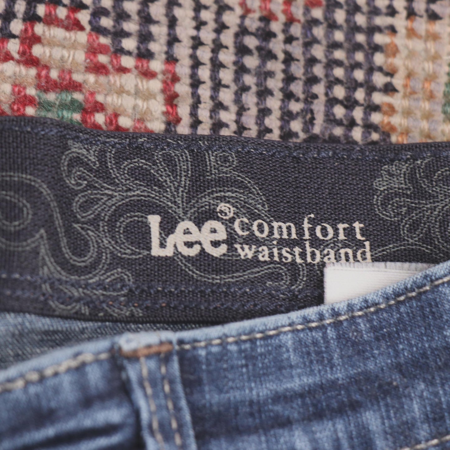Lee W32 L28 Straight Leg Blue Denim Jeans
