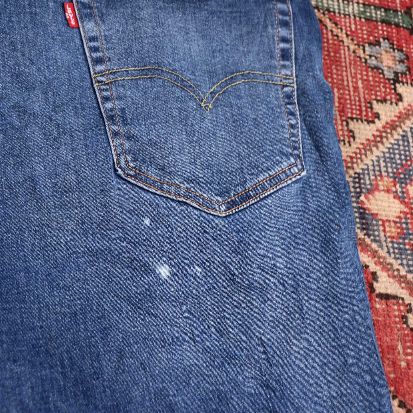 Levi's 502 W40 L28 Tapered Leg Regular Fit Blue Denim Jeans