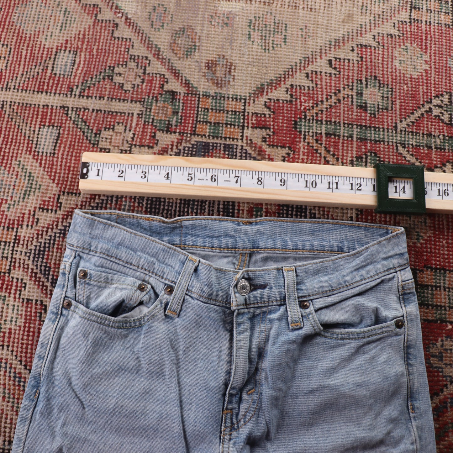 Levi's 511 Red Tab W28 L30 Slim Fit Blue Denim Jeans