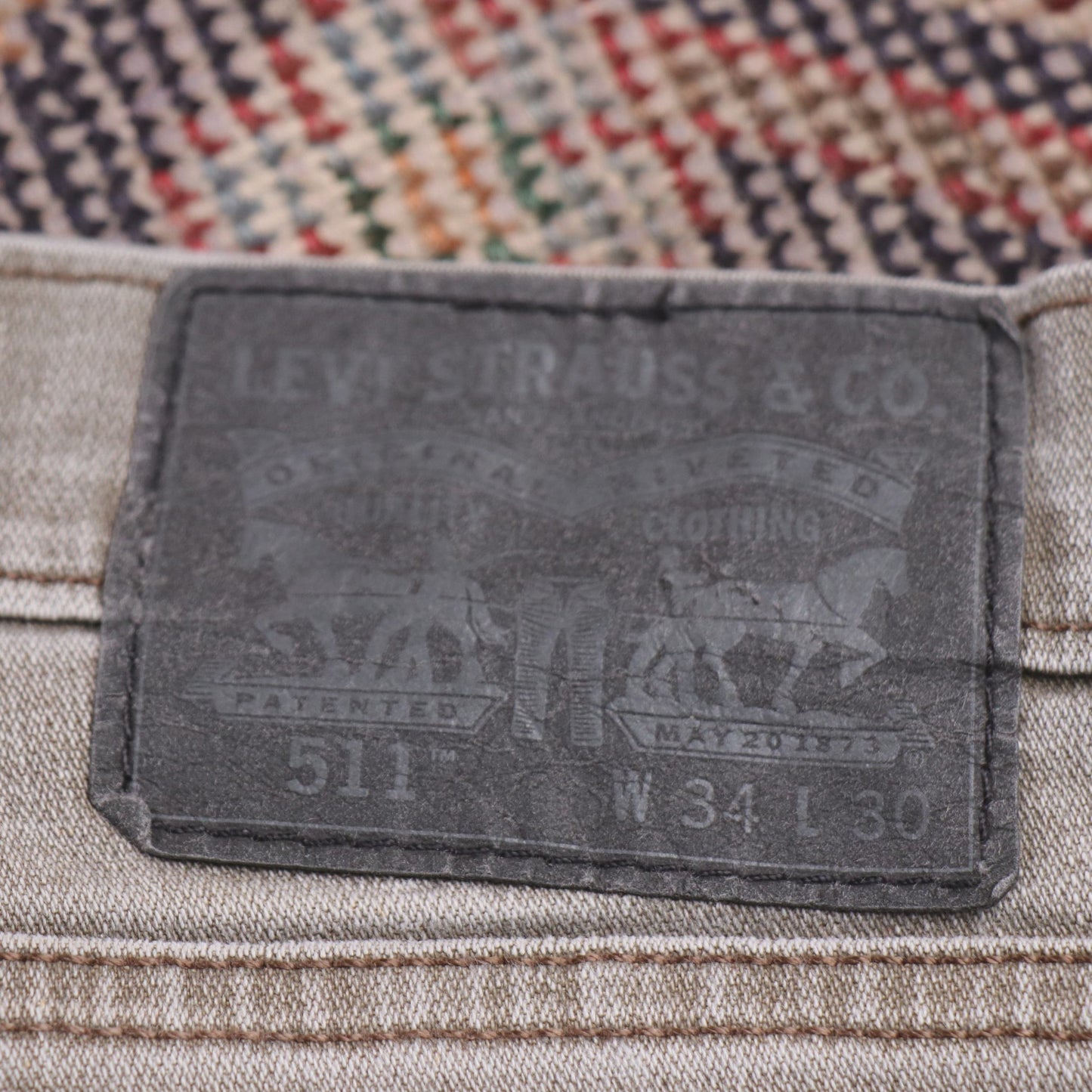 Levi's 511 W34 L28 Slim Fit Grey Denim Jeans