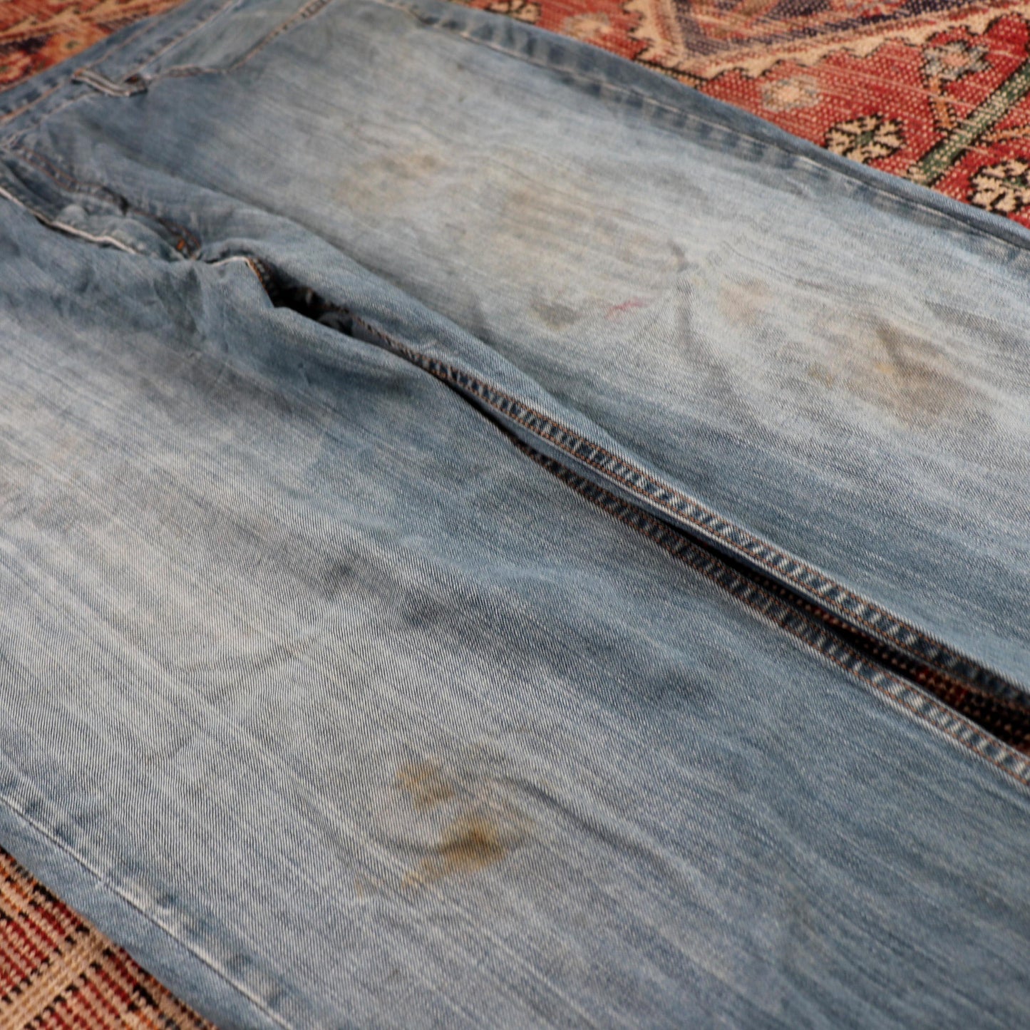 Levi's 559 W42 L26 Straight Leg Relaxed Fit Blue Denim Jeans