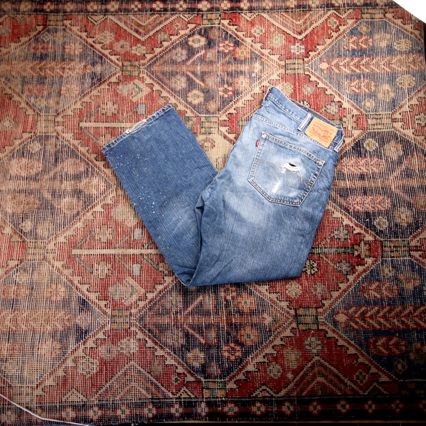 Levi's 559 W40 L29 Straight Leg Relaxed Fit Blue Denim Jeans