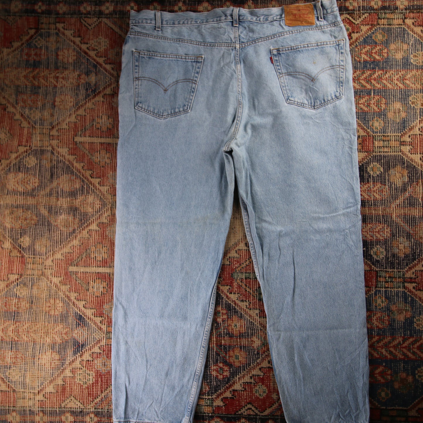 Levi's 550 Red Tab W32 L32 Tapered Leg Relaxed Fit Blue Denim Jeans