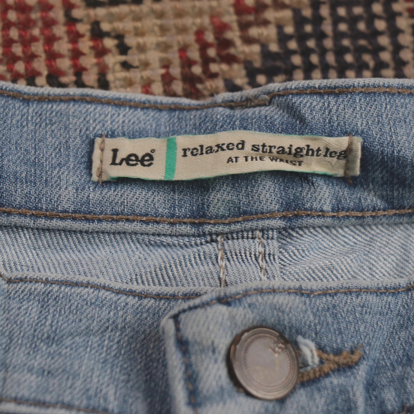 Lee W30 L31 Straight Leg Relaxed Fit Blue Denim Jeans
