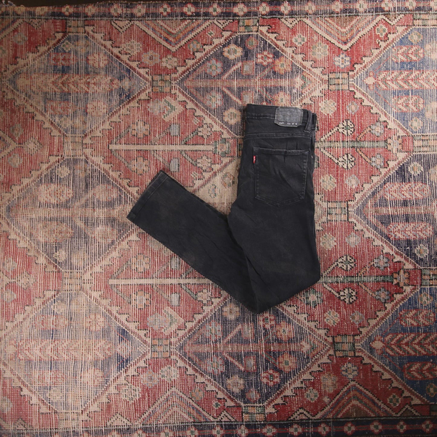 Levi's 510 Red Tab W30 L29 Skinny Black Denim Jeans