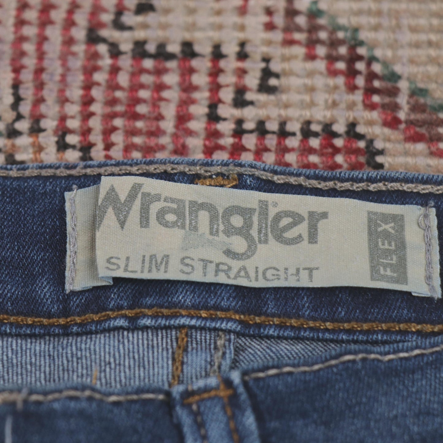 Wrangler W30 L31 Straight Leg Relaxed Fit Blue Denim Jeans