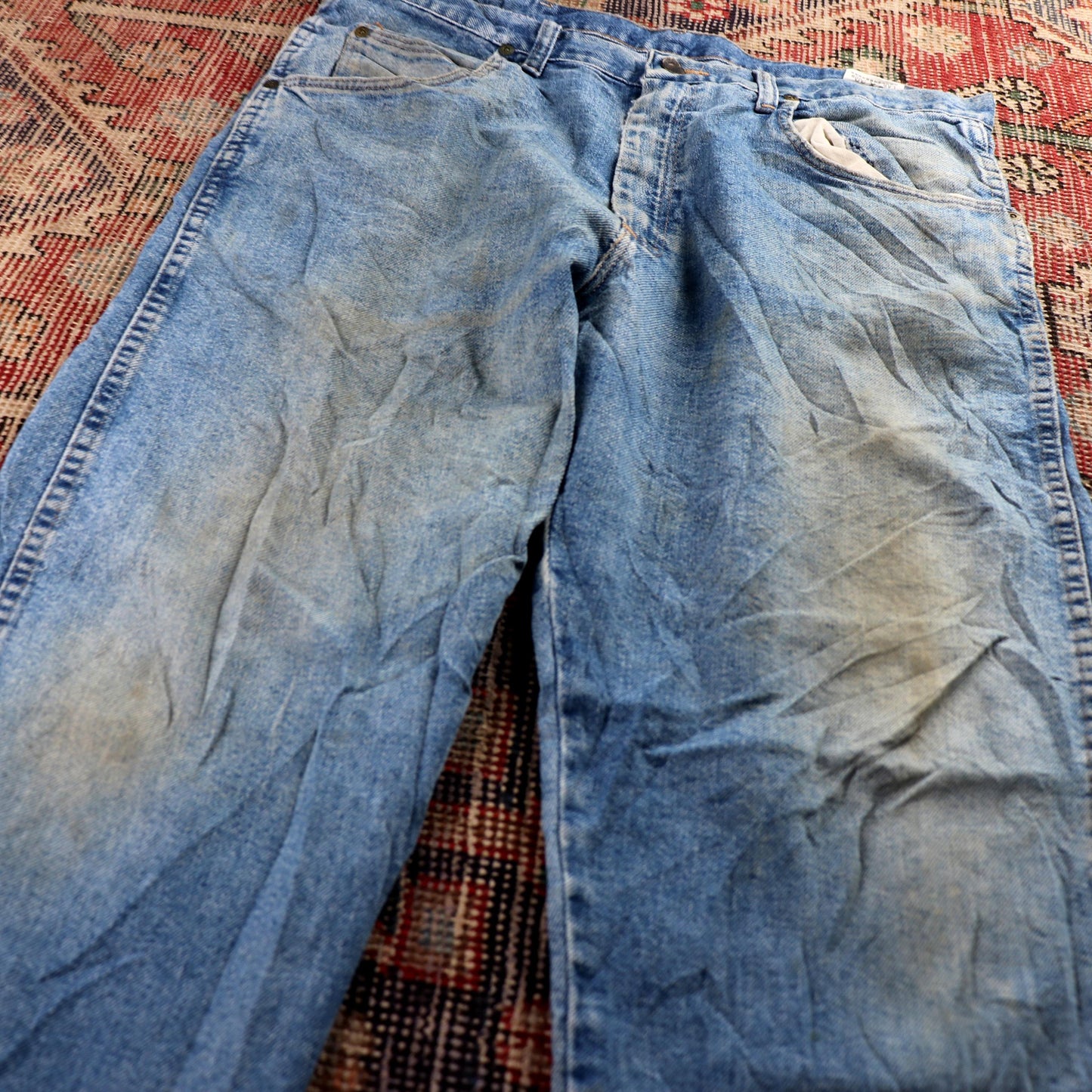 Wrangler W36 L29 Relaxed Blue Denim Jeans