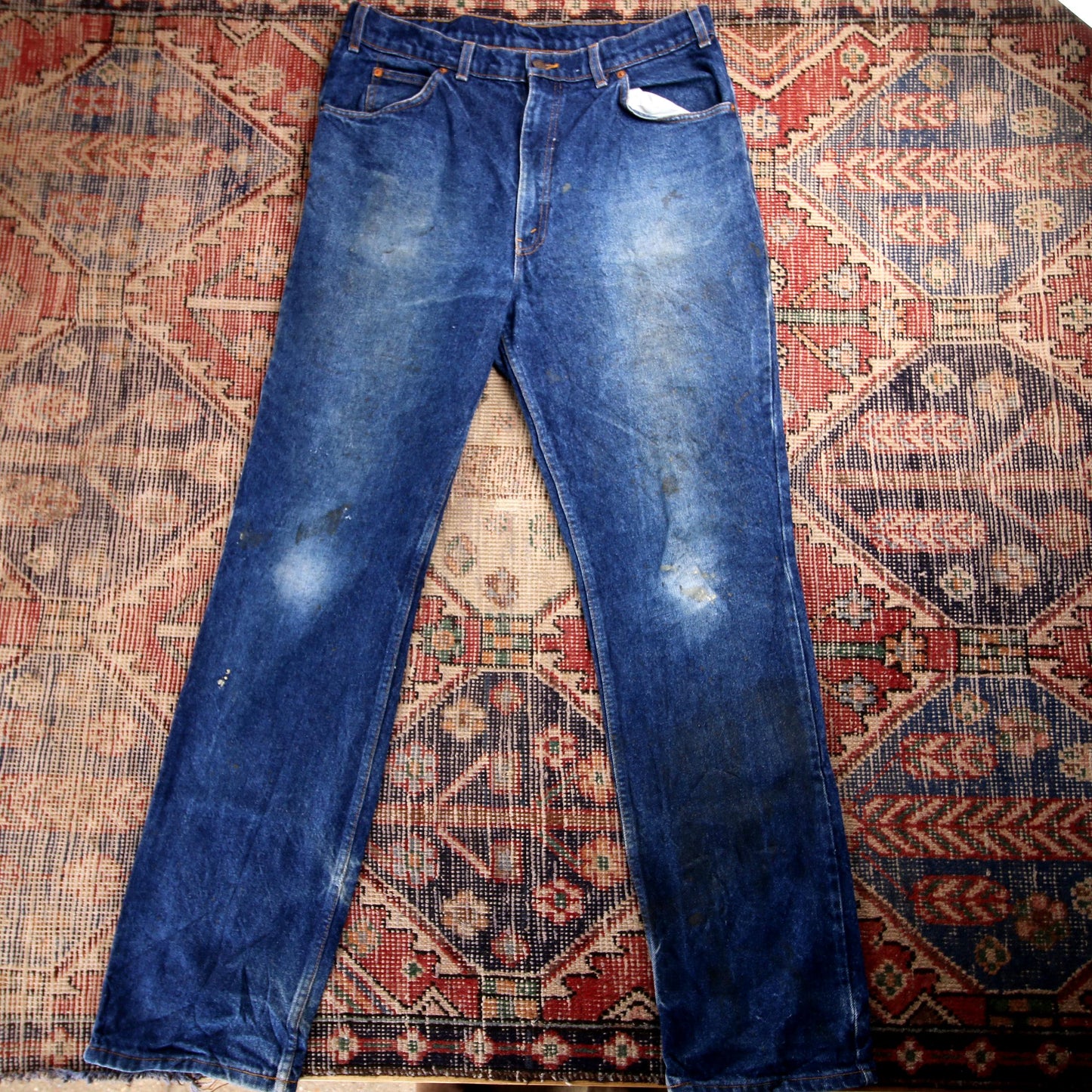 Levi's Orange Tab W34 L33 Straigth Leg Blue Denim Jeans