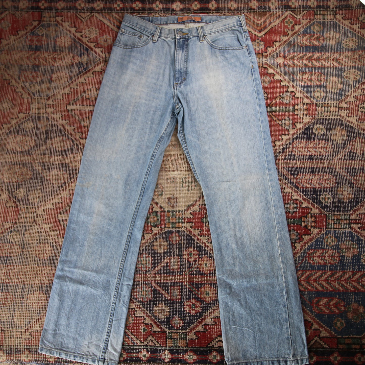 Lee W34 L31 Bootcut Relaxed Fit Blue Denim Jeans