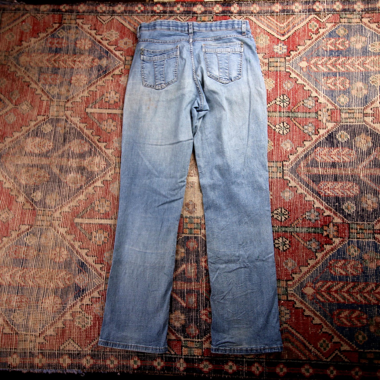Lee W30 L30 Straight Leg Blue Denim Jeans