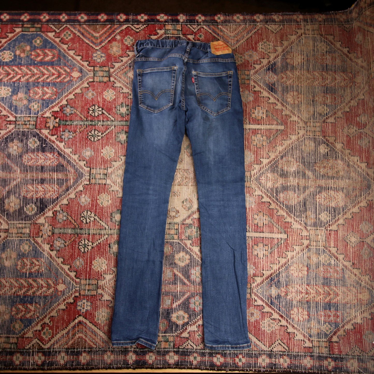Levi's 520 W28 L31 Tapered Leg Slim Fit Blue Denim Jeans