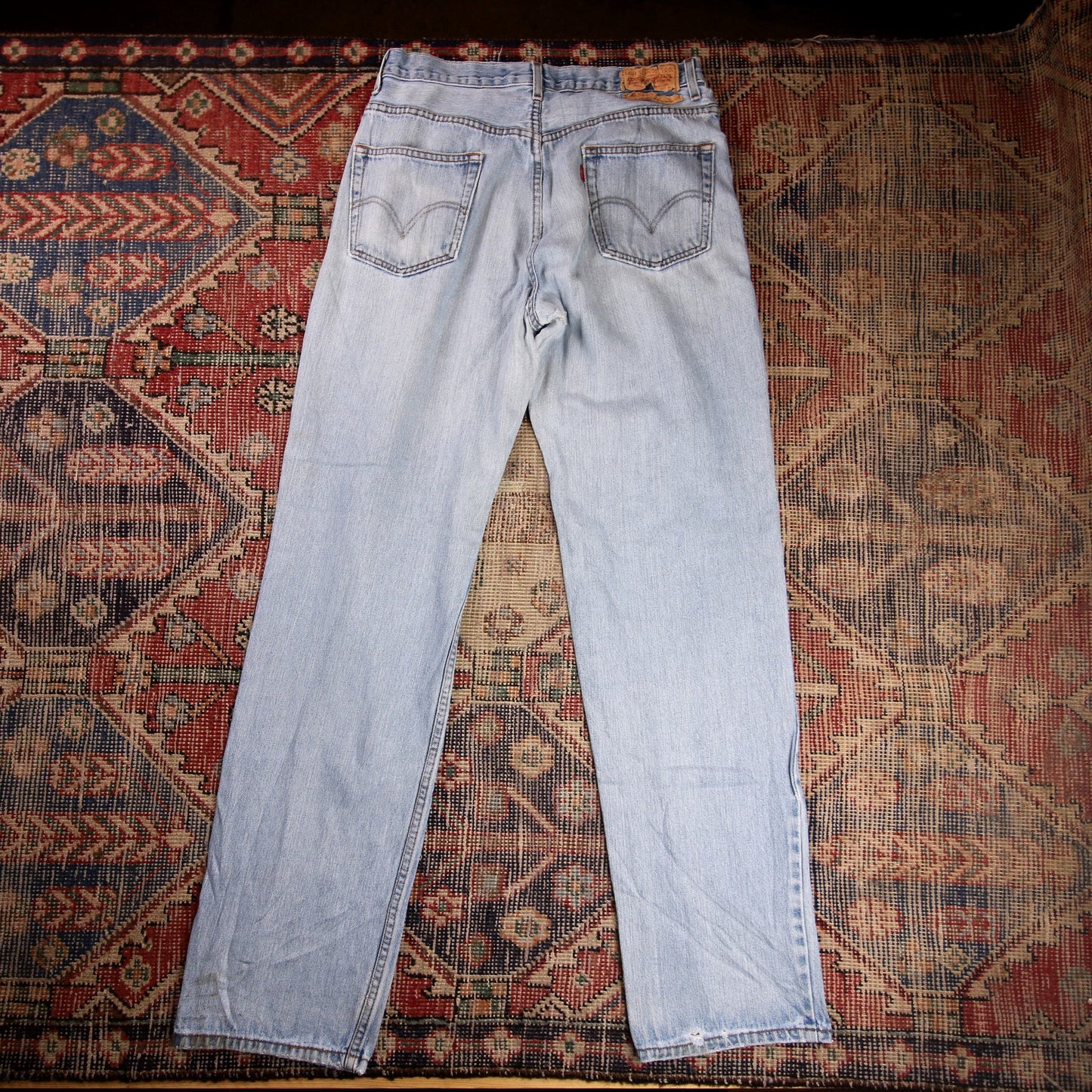 Levi's W32 L33 Straight Leg Blue Denim Jeans