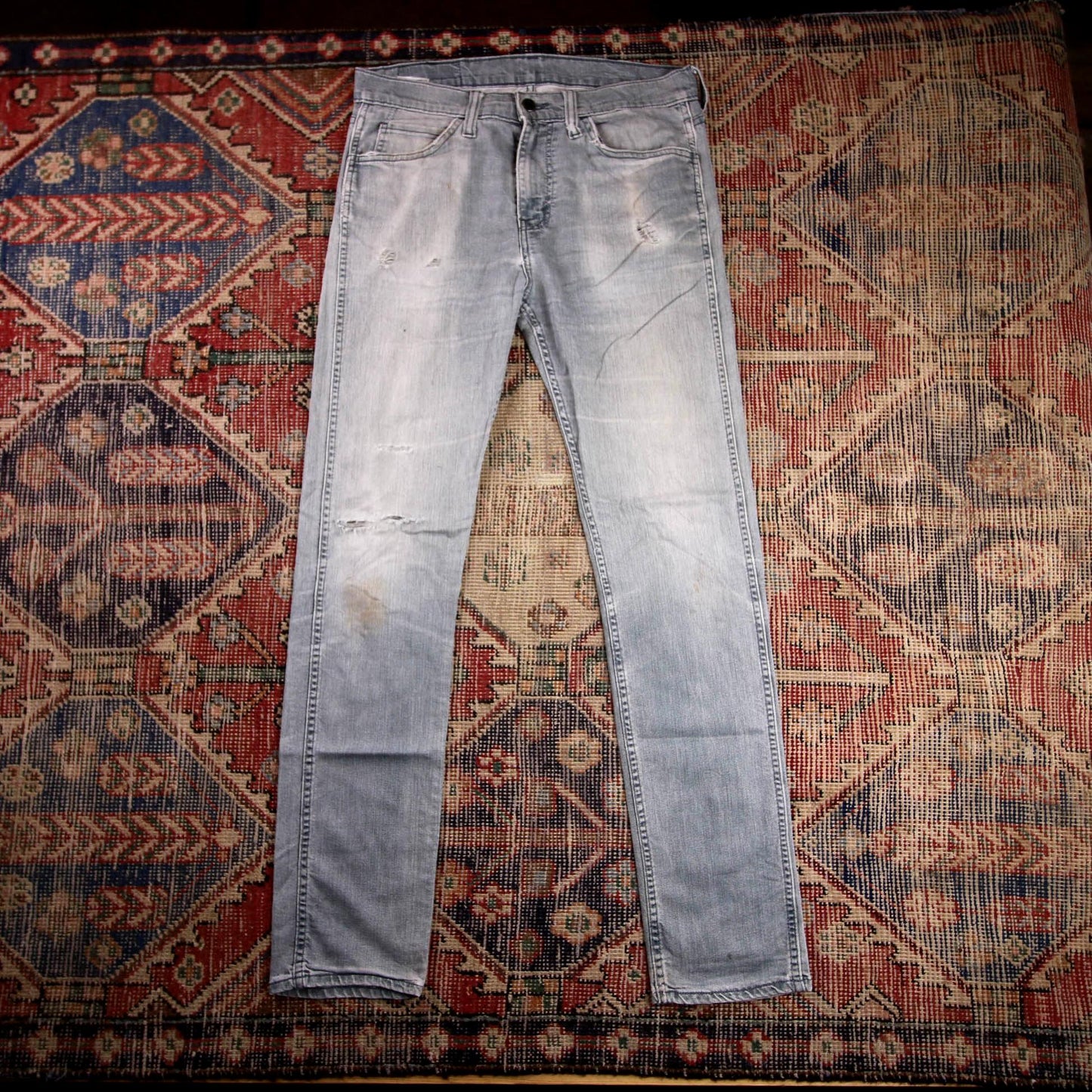 Levi's 510 W32 L31 Skinny Distressed Style Blue Denim Jeans