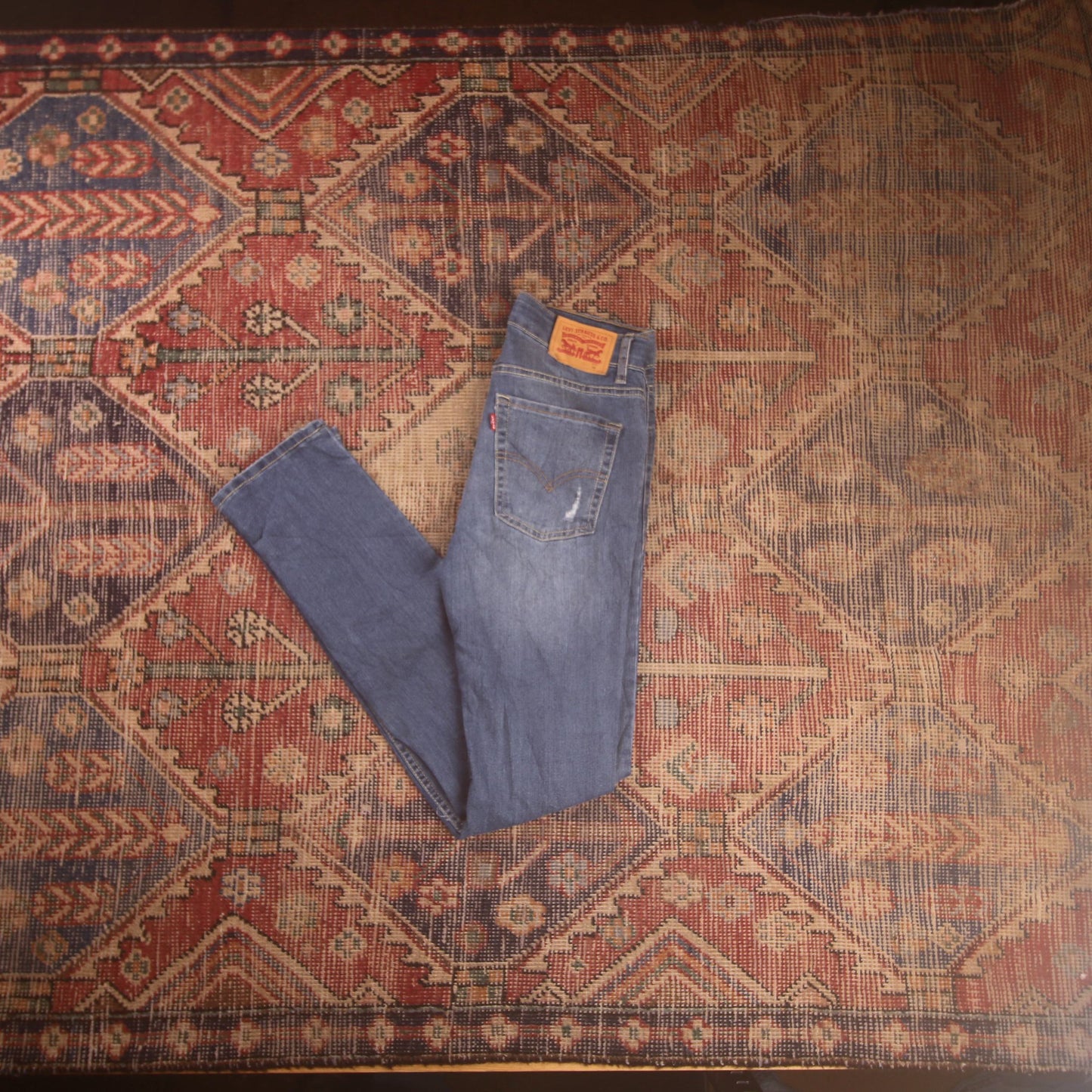 Levi's W28 L31 Skinny Classic Ripped Style Blue Denim Jeans