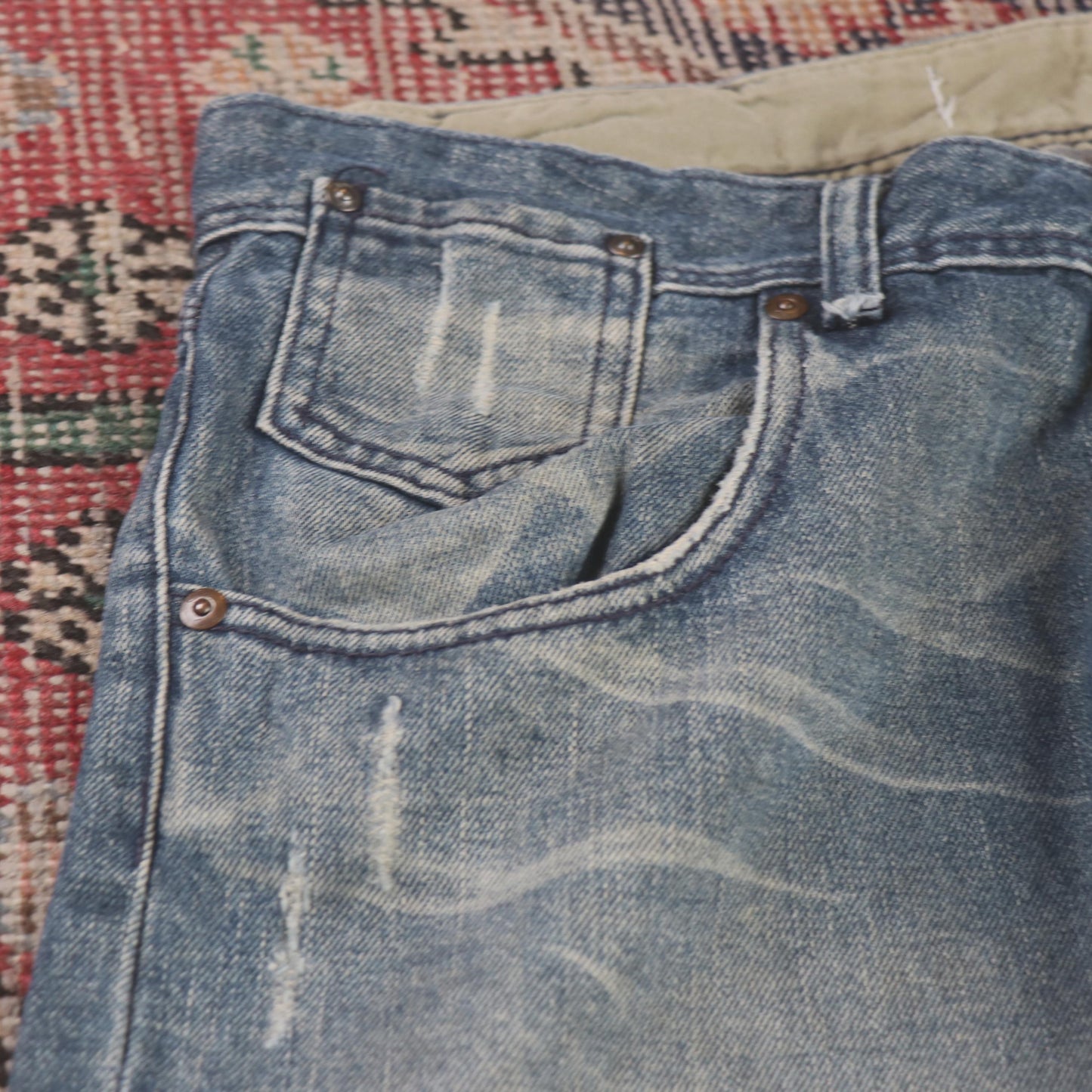 Lee W34 L31 Straight Leg Relaxed Fit Blue Denim Jeans