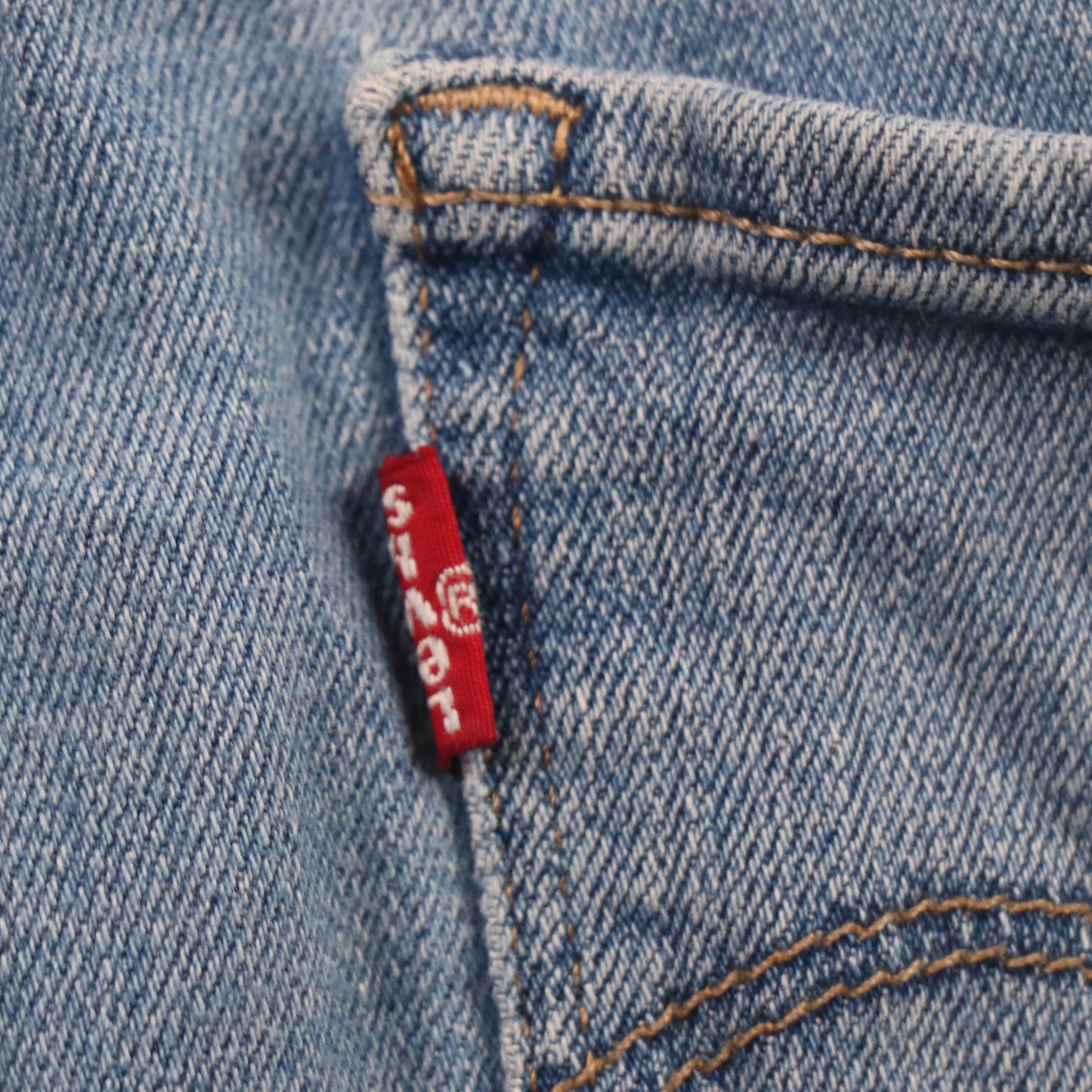 Levi's 721 Red Tab W26 L27 Skinny Blue Denim Jeans