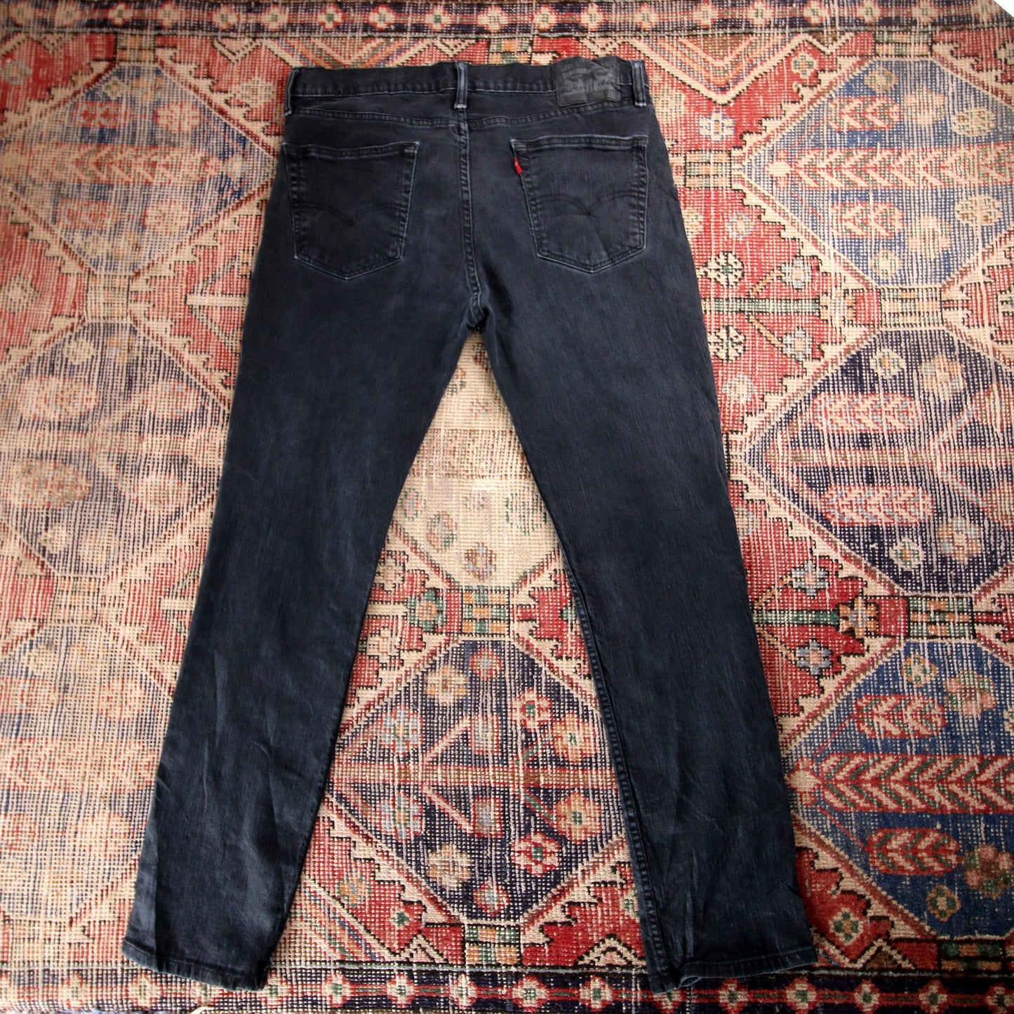 Levi's W36 L30 Straight :Leg Black Denim Jeans