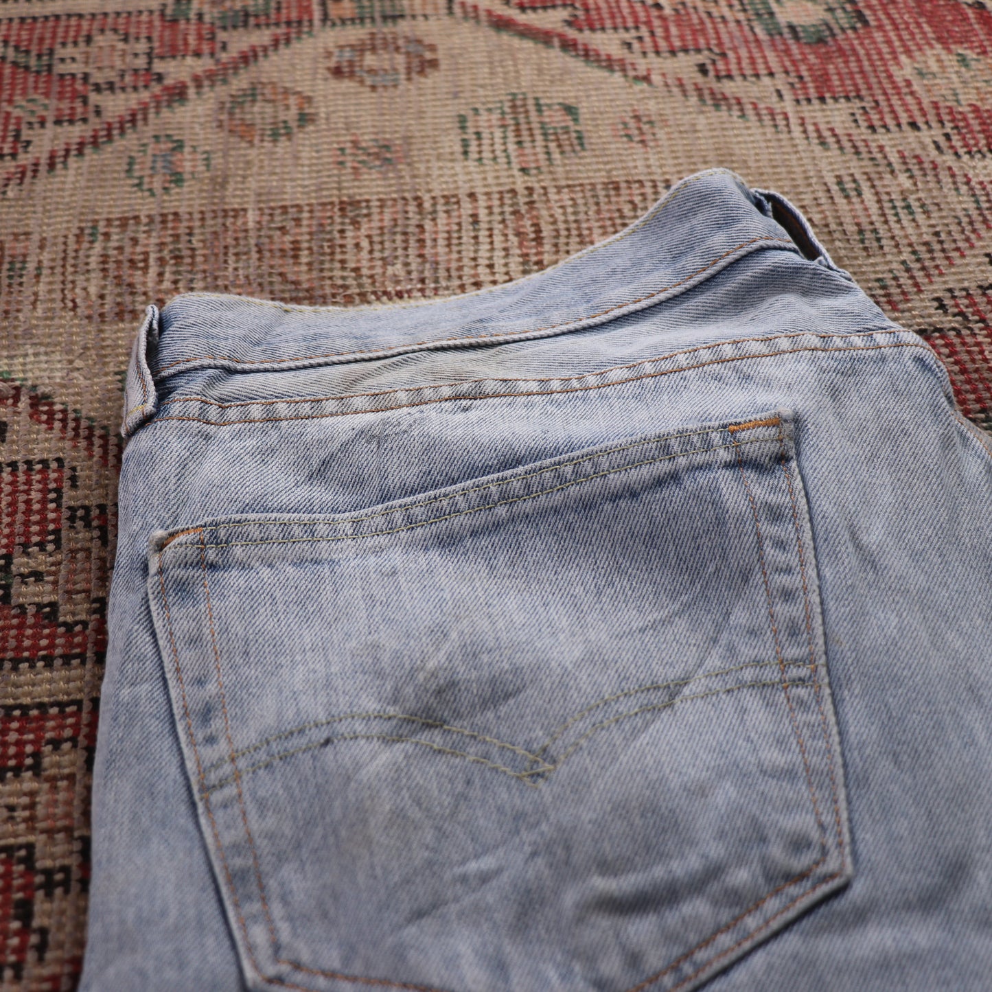 Levi's 505 W36 L28 Straight Leg Regular Fit Blue Denim Jeans
