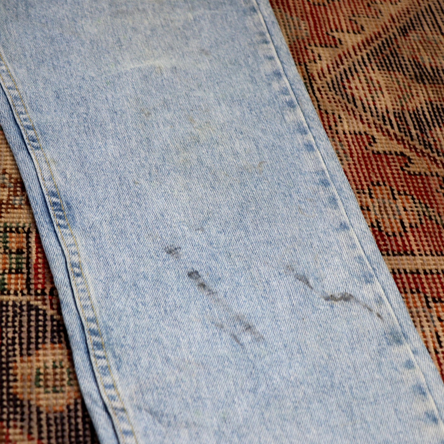 Lee W36 L31 Straight Leg Relaxed Fit Blue Denim Jeans