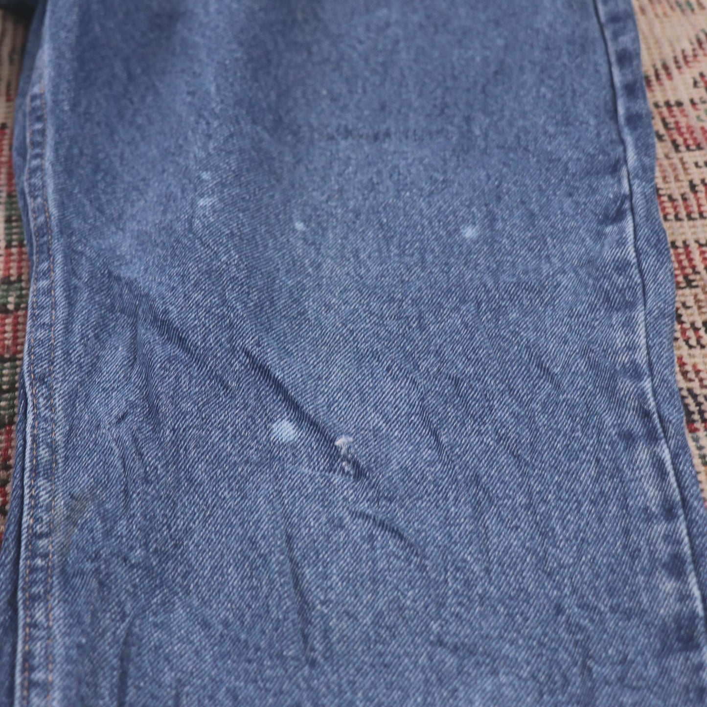 Wrangler W34 L29 Straight Leg Relaxed Fit Blue Denim Jeans