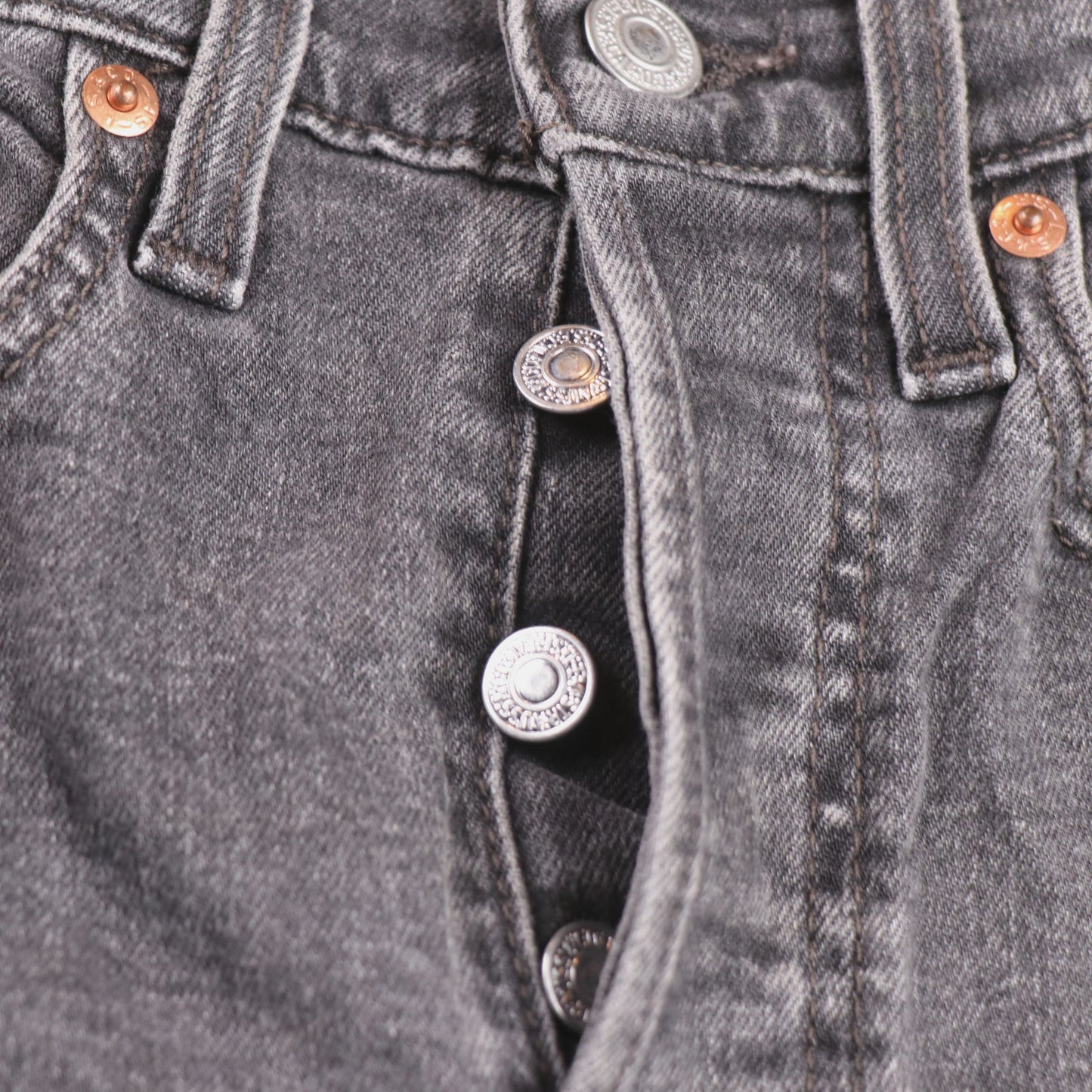 Levi's 501 W24 L26 Original Fit Black Denim Jeans