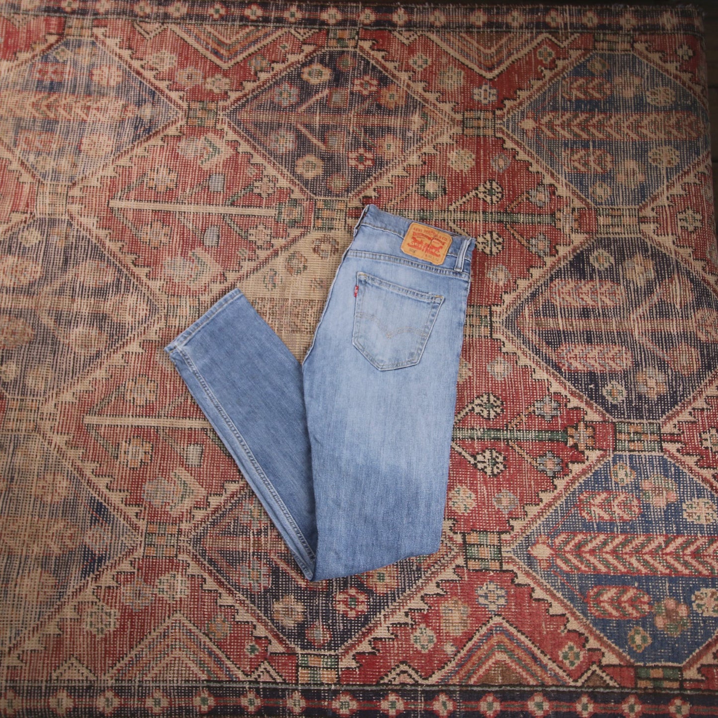 Levi's 508 W30 L30 Tapered Leg Regular Fit Classic Ripped Style Blue Denim Jeans