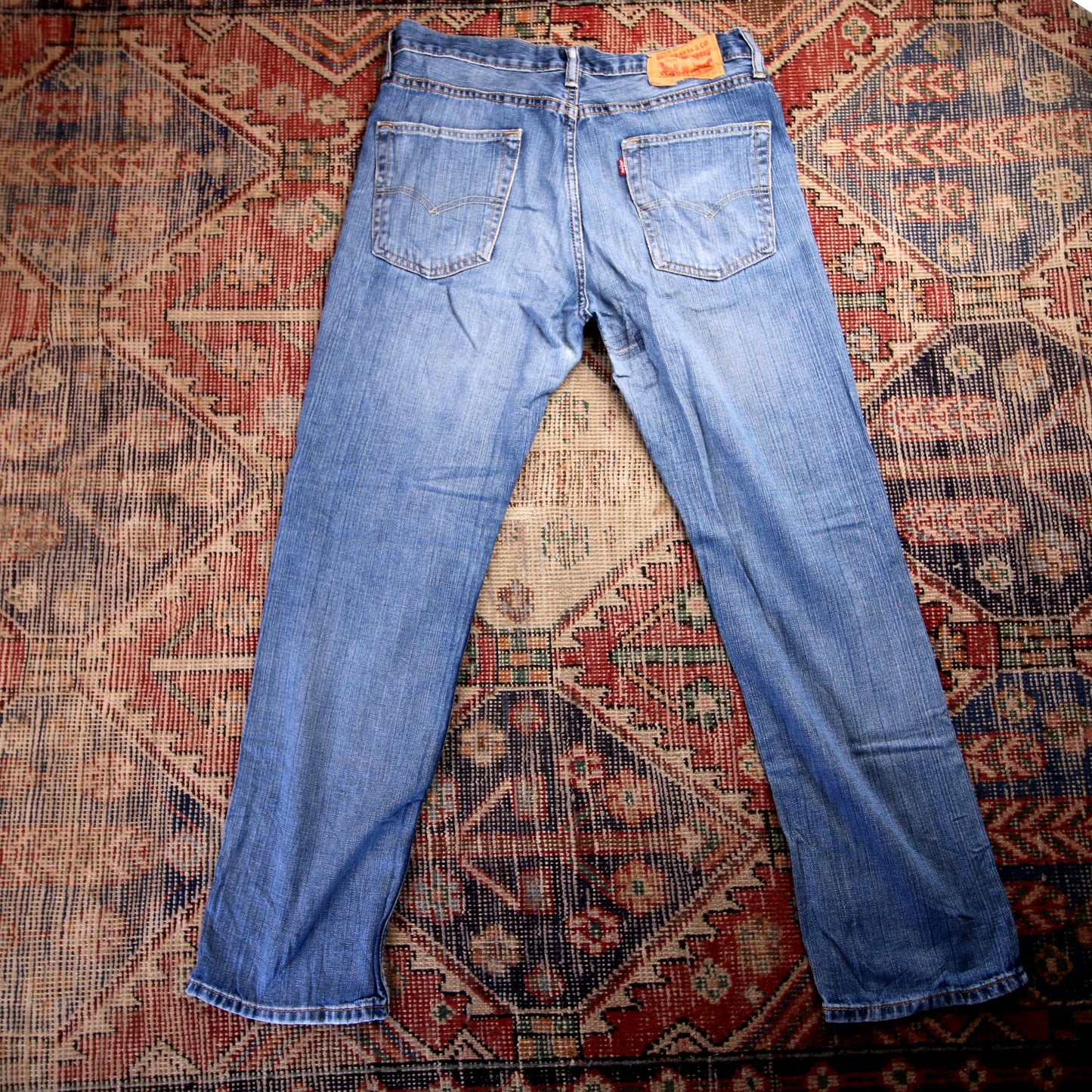 Levi's 514 W32 L29 Straight Leg Blue Denim Jeans
