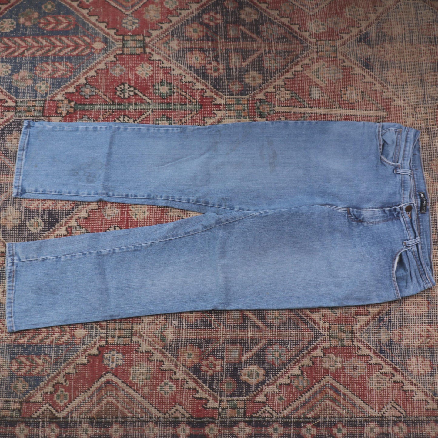 Lee W30 L28 Straight Leg Blue Denim Jeans