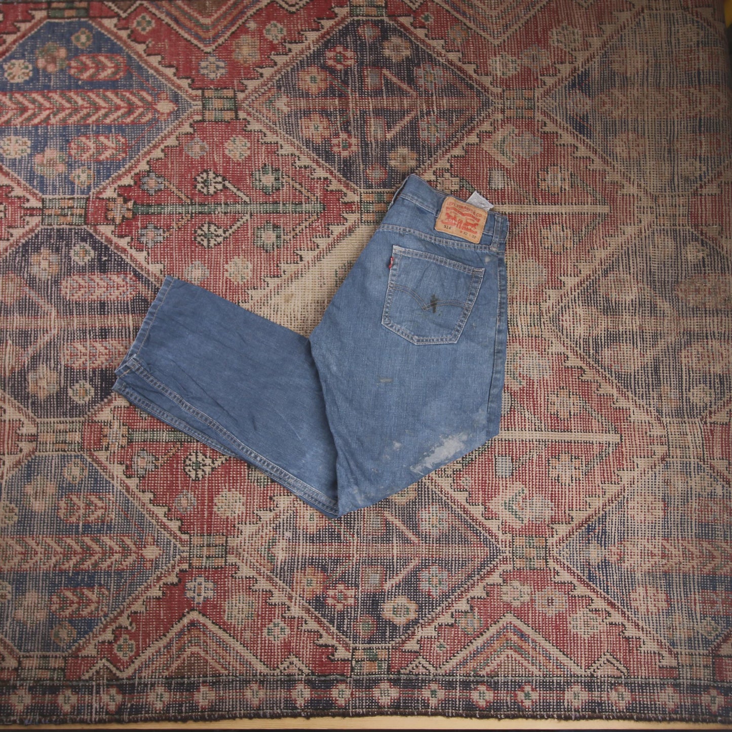 Levi's 514 W28 L27 Straight Leg Relaxed Fit Blue Denim Jeans