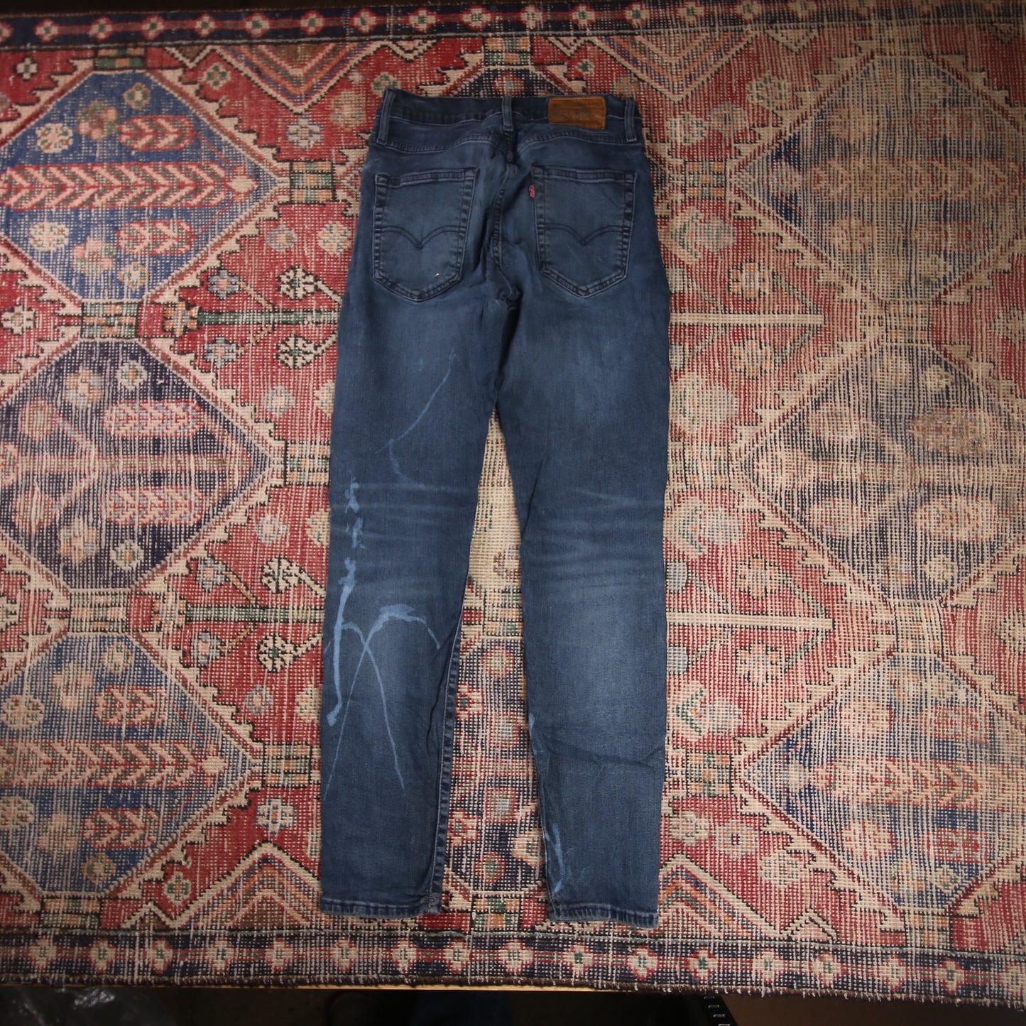 Levi's W24 L30 Tapered Leg Blue Denim Jeans