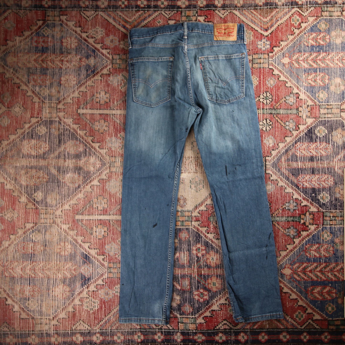 Levi's 511 Red Tab W32 L29 Slim Fit Blue Denim Jeans