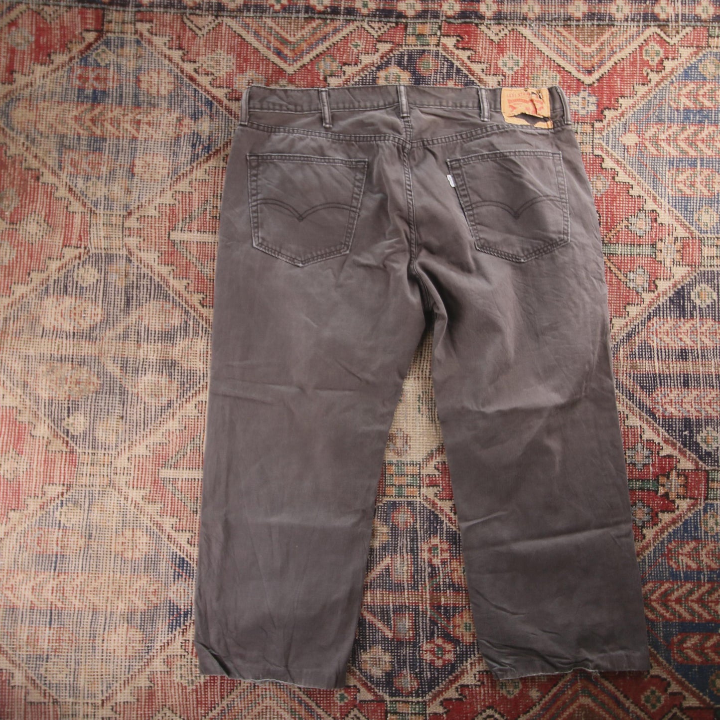 Levi's Red Tab W40 L24 Straight Leg Grey Denim Jeans