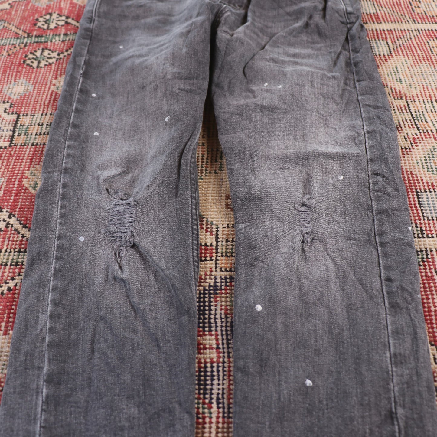 Levi's 510 W32 L27 Skinny Distressed Style Black Denim Jeans
