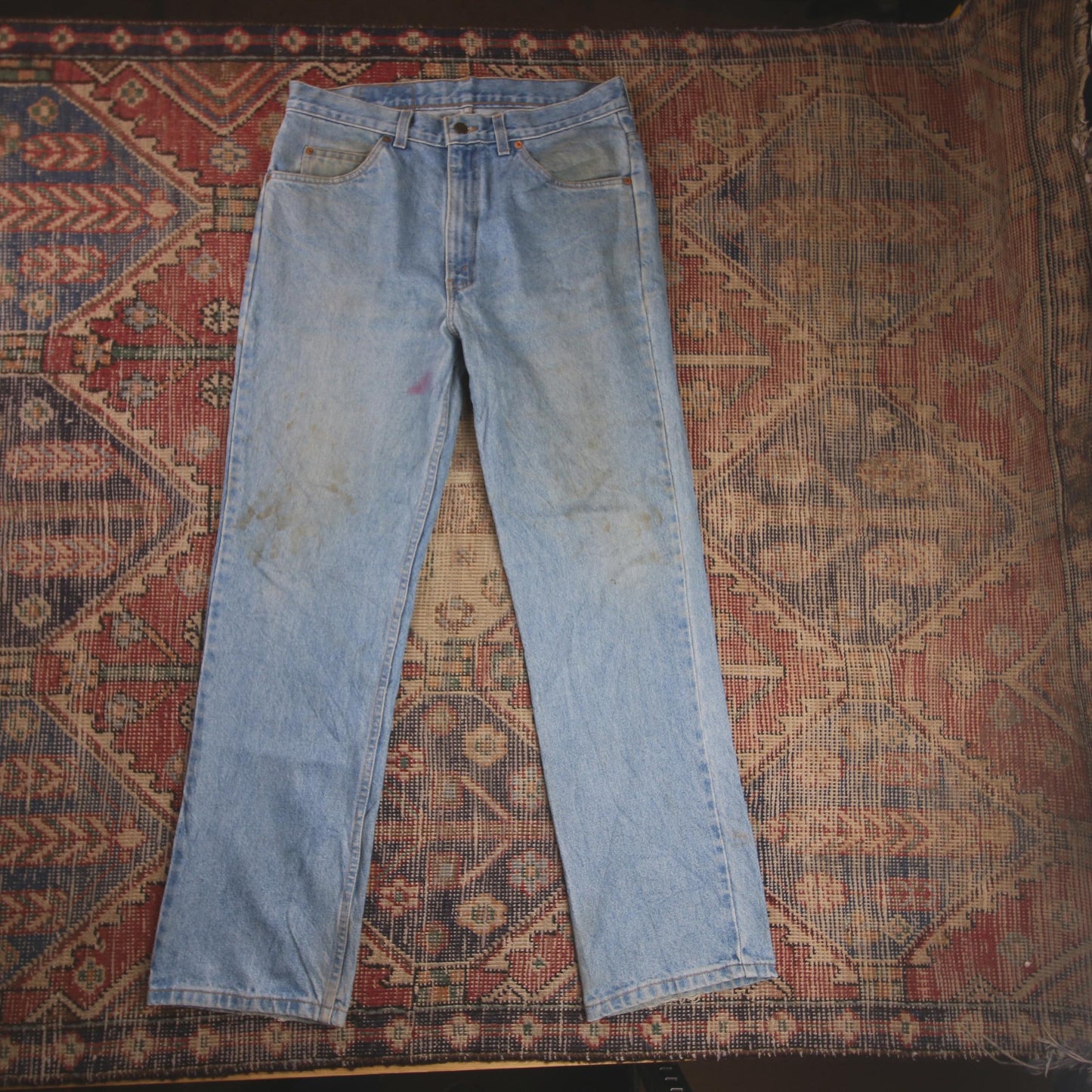 Levi's Orange Tab W32 L30 Straight Leg Blue Denim Jeans