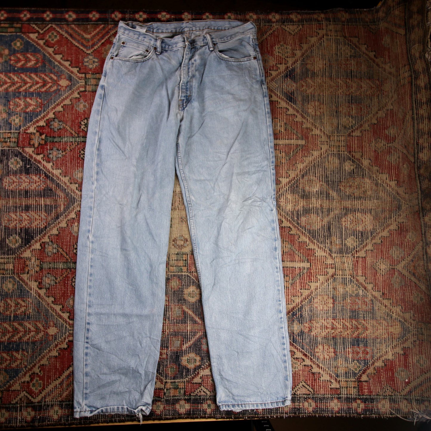 Levi's 550 W36 L32 Tapered Leg Relaxed Fit Blue Denim Jeans