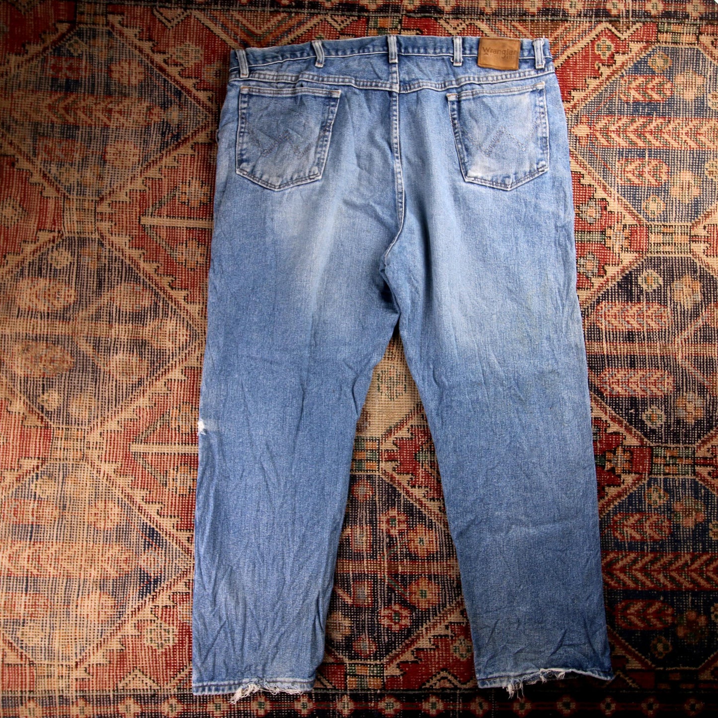Wrangler W42 L29 Relaxed/Baggy Blue Denim Jeans