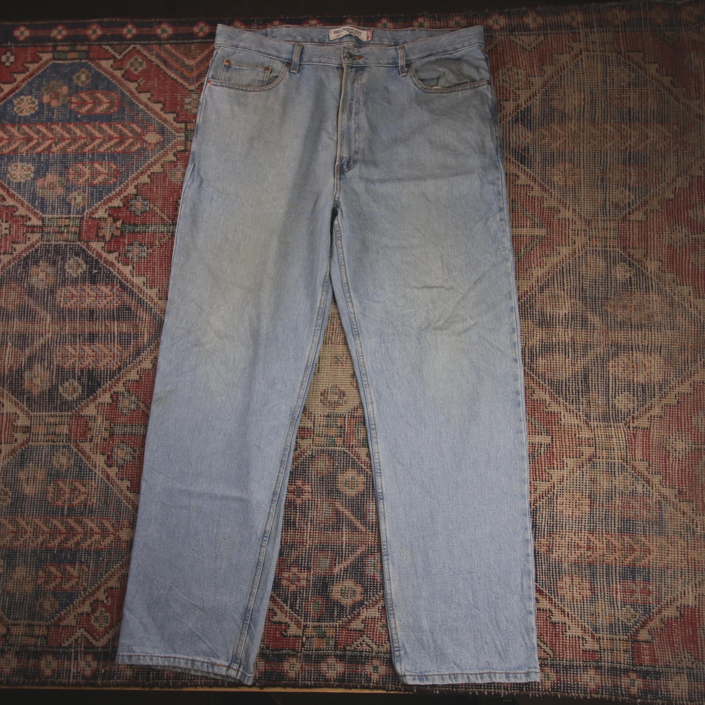 Levi's 550 W40 L32 Tapered Leg Relaxed Fit Blue Denim Jeans