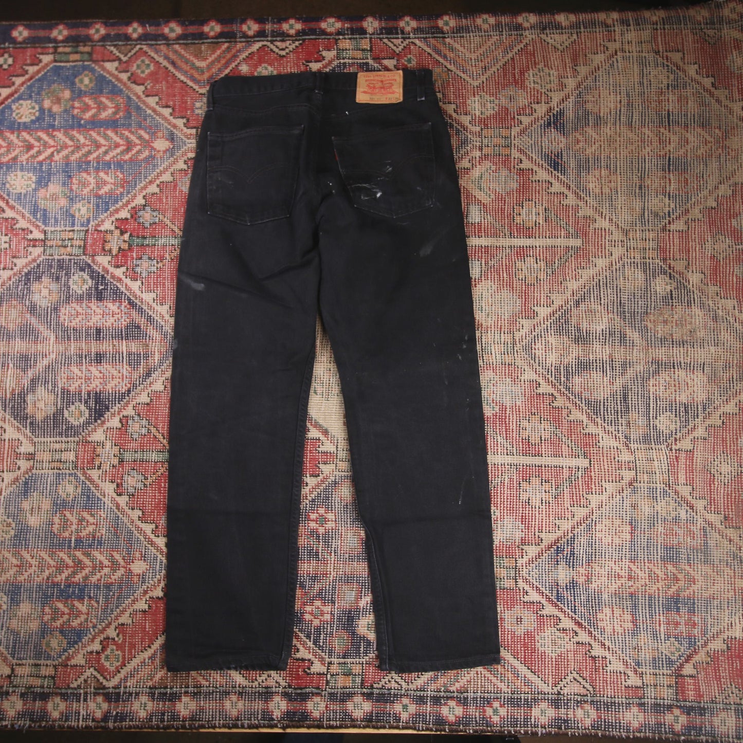 Levi's 521 W30 L28 Straight Leg Black Denim Jeans