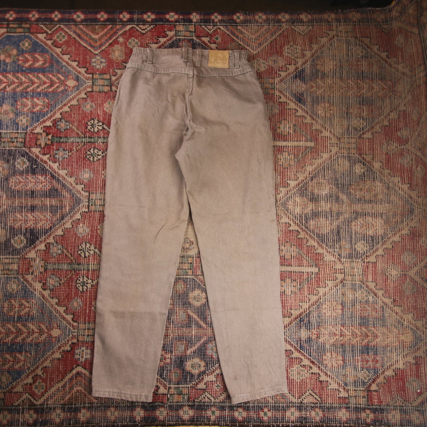 Lee W28 L28 Tapered Leg Relaxed Fit Beige Denim Jeans