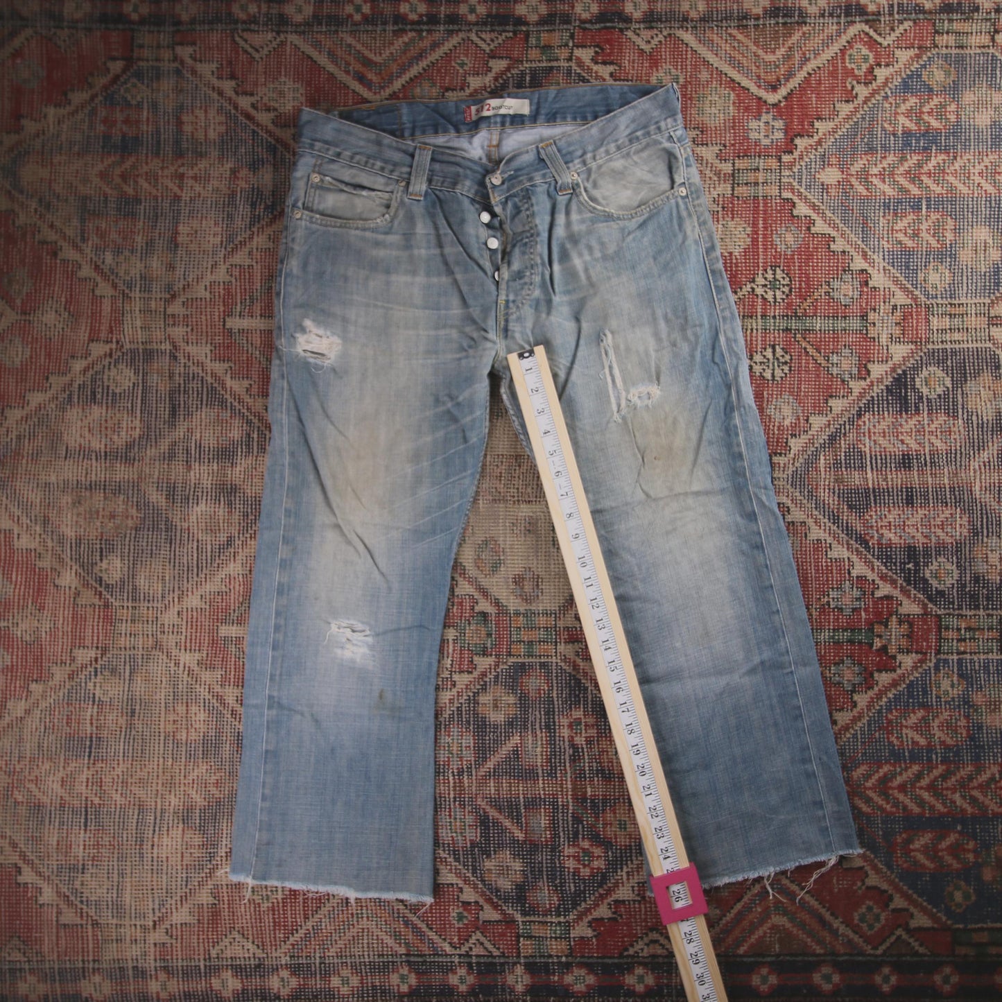 Levi's 512 W36 L30 Tapered Leg Slim Fit Blue Denim Jeans