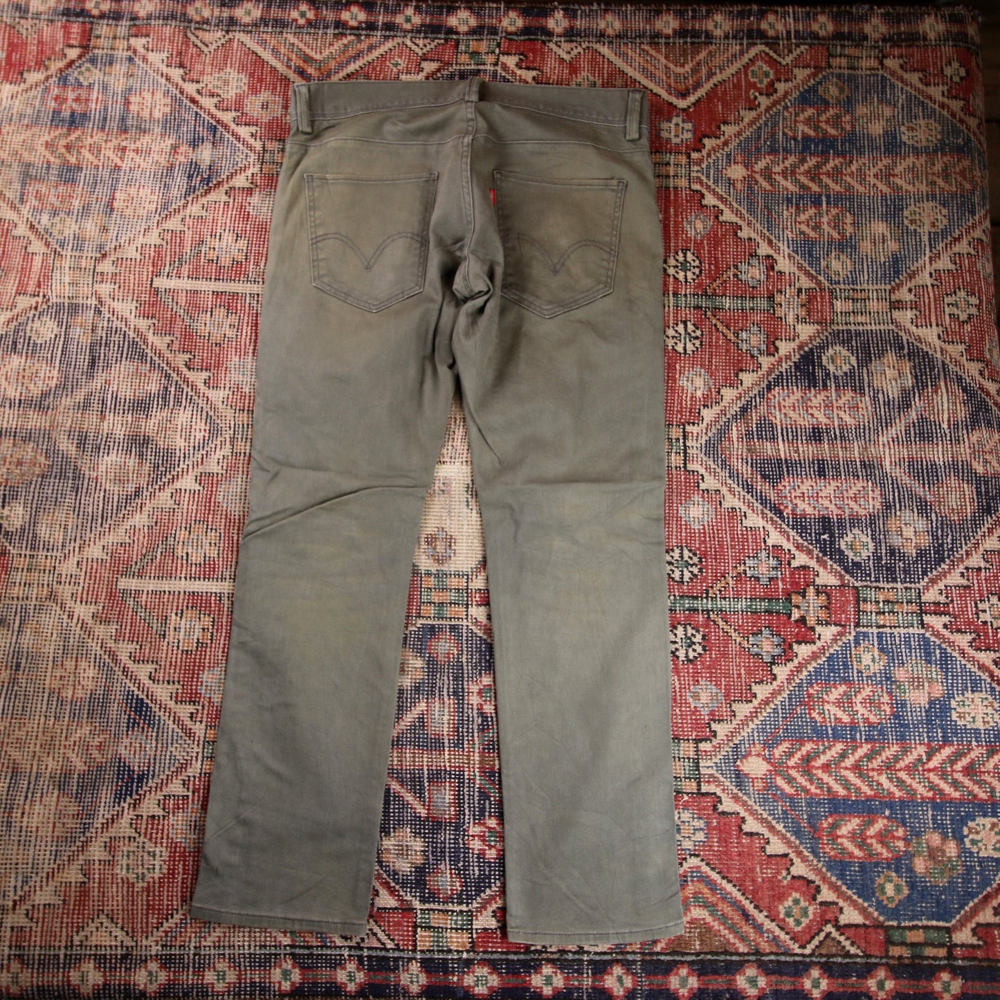 Levi's W34 L30 Straight Leg Loose Fit Blue Denim Jeans